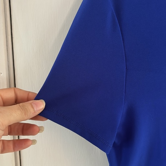 Joseph Ribkoff Royal blue short sleeve knit top Size 8 - Picture 6 of 8